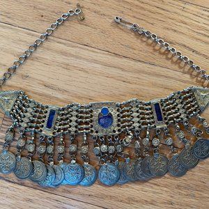 Bellydance coin necklace adjustable 20 in